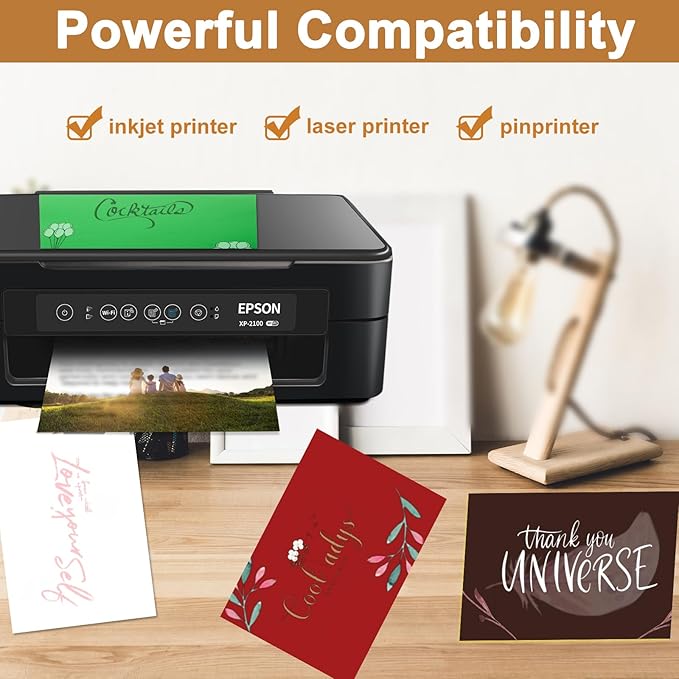 Silunkia 120 Sheets Coffee Color Cardstock 8.5 x 11 Printer Paper, 250gsm/92lb - Image 5