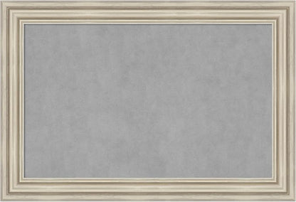 Amanti Art Silver Framed Magnetic Board 26x38 Large Vision Board by AmantiArt