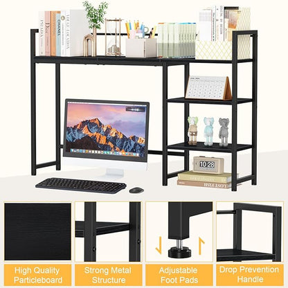 Snughome Desk Shelf, 44.9" Large Desktop Organizer Shelf, Desk Hutch - Image 9