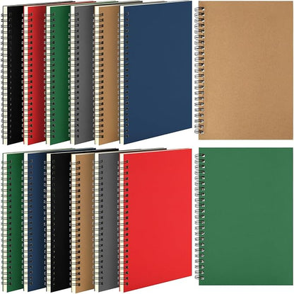 Leelosp 12 Pack Small Spiral Notebook A5 Lined College Ruled Spiral Journal by Leelosp