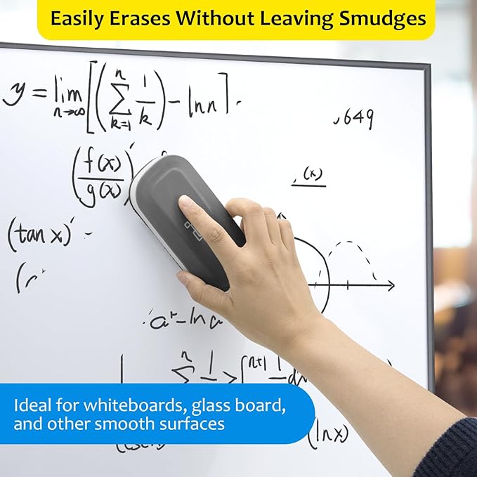 maxtek Magnetic Dry Erase Eraser, Glass Board Erasers, 4 Pack, Glass Board - Image 4