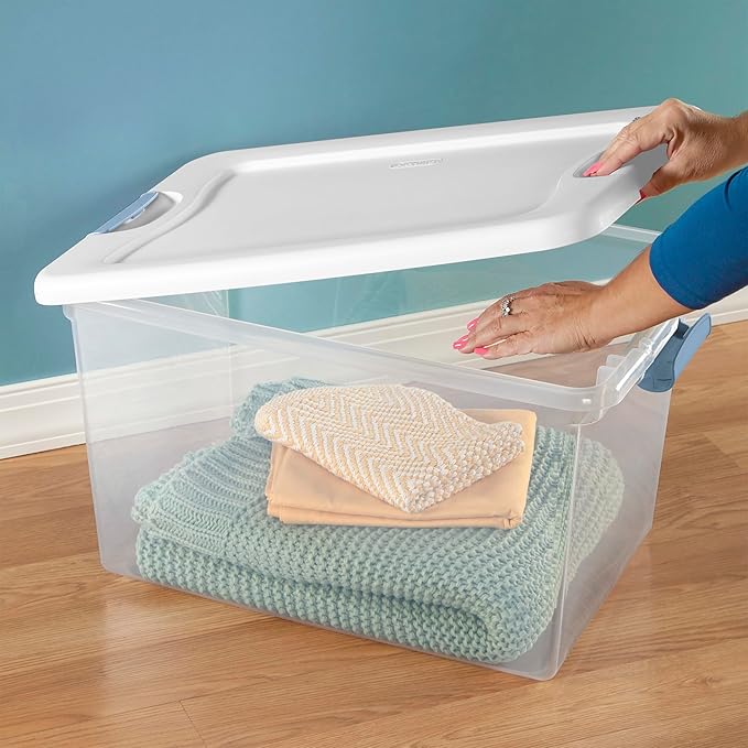 Sterilite 18-Pack Latching Box, Under Bed Storage Bins - Image 6