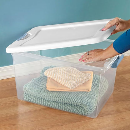Sterilite 12 Pack Latching Box, Under Bed Storage Bins - Image 6