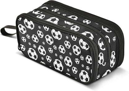 BOENLE Football Soccer Pencil Case Box Boys Girls Large Pencil Pouch Zipper by BOENLE-WELCOMEYOURCOMING