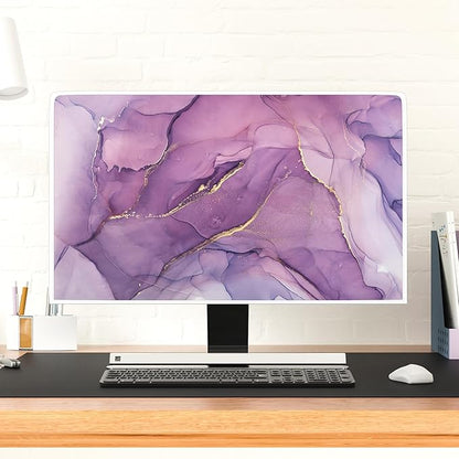 Baocicco Fashion Violet Marble Waterproof TV Dust Cover 70 Inch Anti-Static - Image 4
