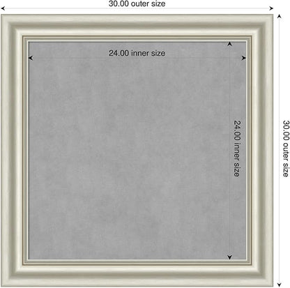 Amanti Art Silver Framed Magnetic Board 30x30 Medium Vision Board - Image 2