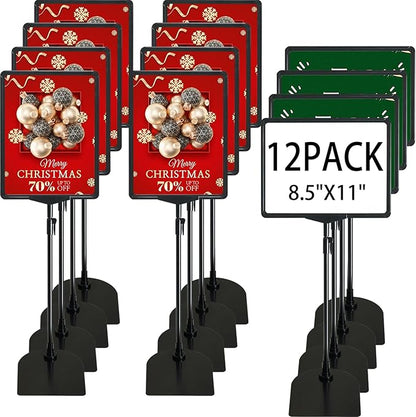 Sign Holder, 8.5 x 11 Inch Sign Stand by ONCEMORE