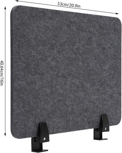 ReFocus Raw Clamp-On Acoustic Desk Divider Mounted Privacy Panel Set – Reduce - Image 2