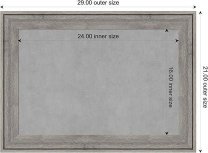 Amanti Art Grey Framed Magnetic Board 21x29 Medium Vision Board - Image 3
