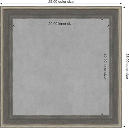 Amanti Art Grey Framed Magnetic Board 25x25 Medium Vision Board - Image 2