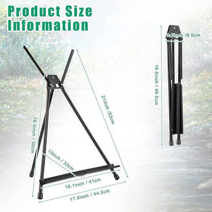 Xinnun 12 Pcs Aluminum 15'' to 21'' High Tabletop Easel Display Adjustable - Image 2