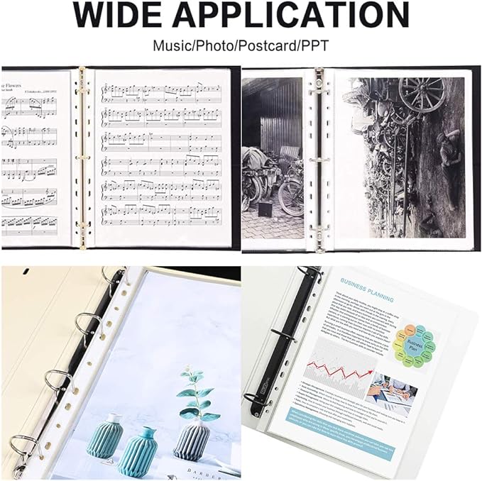 Sheet Protectors, HERKKA 200 Pack Upgrade Clear Plastic Page Protectors Sheet - Image 7