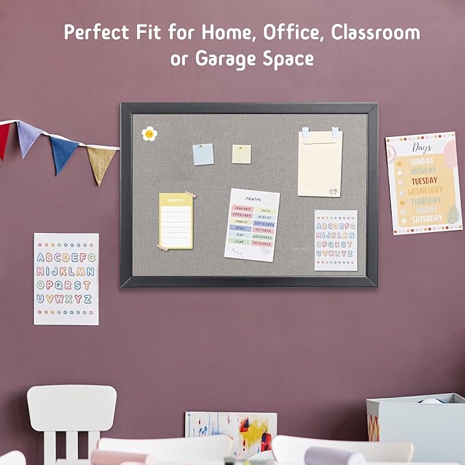 Gideal Cork Board Bulletin Board, 24 x 36 Inch Cork Boards - Image 7