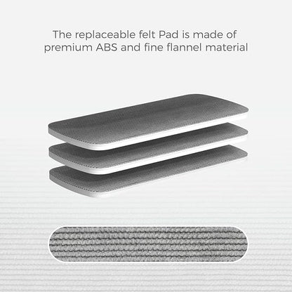 CLICK CLEAN 6-Pack Replaceable Felt Pads, Magnetic Whiteboard Eraser Felt Pads - Image 4