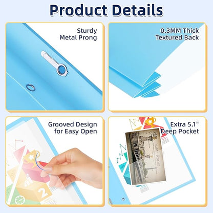 HAUTOCO 30 Pack Plastic Report Covers - Image 4