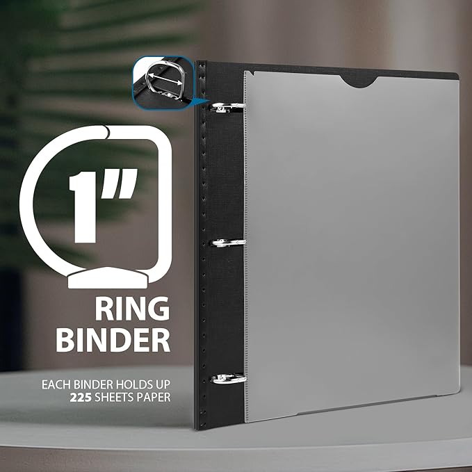 WOT I Telescoping 3 Ring Binder 1 Inch, Expandable Binder - Image 5