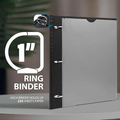 WOT I Telescoping 3 Ring Binder 1 Inch, Expandable Binder - Image 5