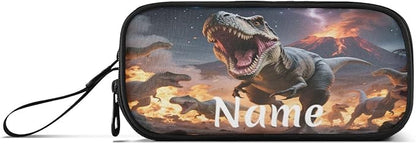 BOENLE Custom Dinosaurs Roar Pencil Case Box Boys Girls Personalized Name Large - Image 8