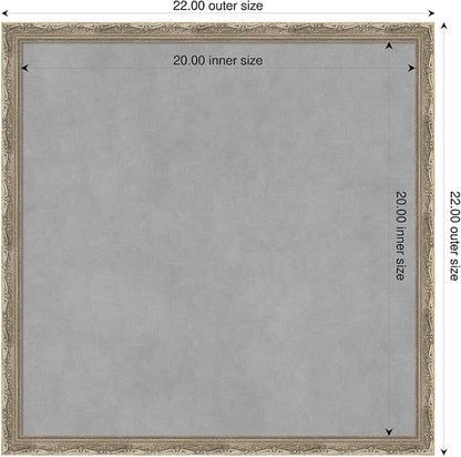 Amanti Art Silver Framed Magnetic Board 22x22 Medium Vision Board - Image 2
