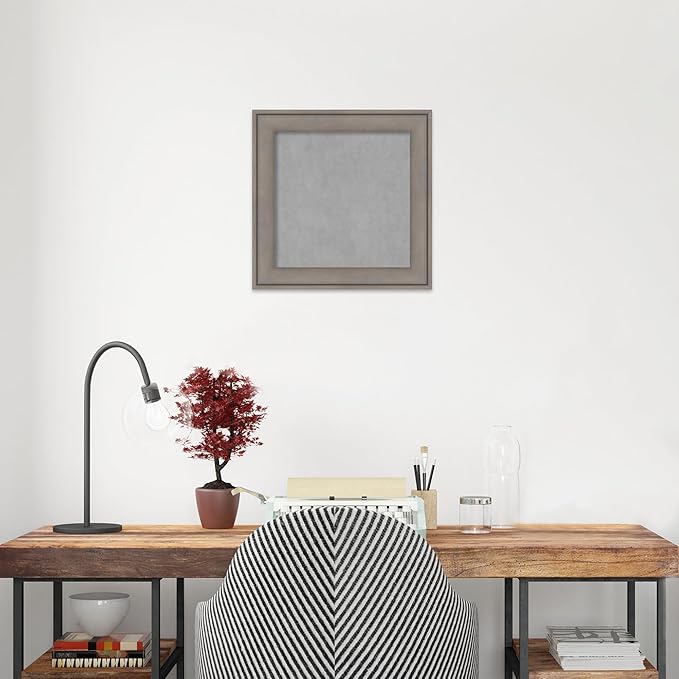 Amanti Art Grey Framed Magnetic Board 15x15 X-Small Vision Board - Image 5