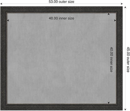 Amanti Art Black Framed Magnetic Board 45x53 Oversize Vision Board - Image 2