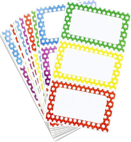MFLABEL® Colorful Plain Name Tag Labels by MFLABEL