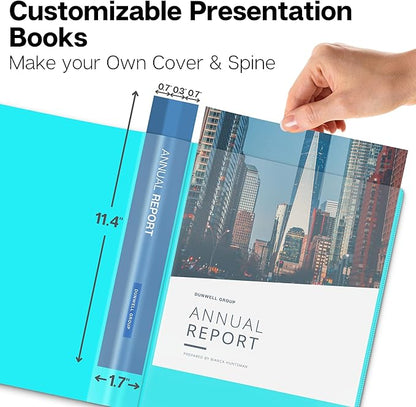 Dunwell Presentation Binder 12-Pocket, Displays 24 Pages, 8.5x11 Portfolio - Image 3