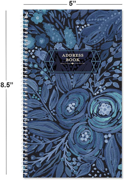 Navy Blossoms Address Book - Image 3