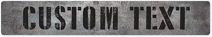Custom Sign, Custom Street Sign, 11 Font Colors, 13 Font Styles, 4 Hole Options by MySignCenter