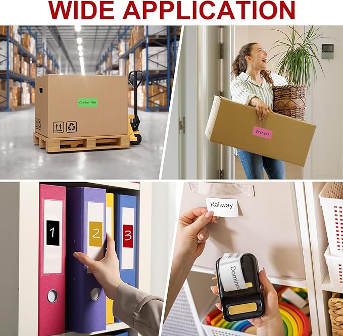 PATIKIL 2 x 3 Inch Rectangle Inventory Color Coding Labels 2 Roll, Square - Image 7