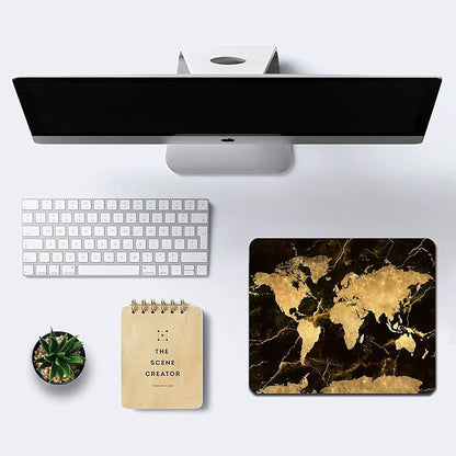 IMAYONDIA Square Mouse Pad, World Map Mouse Pad, Non-Slip Rubber Mouse Pad - Image 6