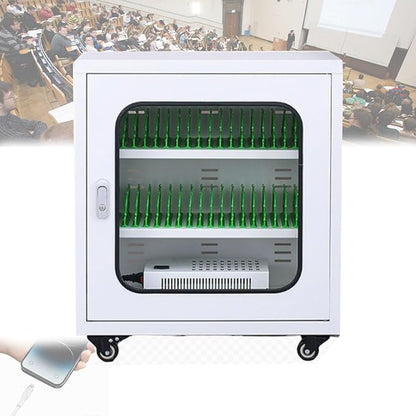 40-Slot Mobile Charging Station & Storage Cart by Unknown