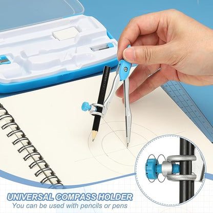 PATIKIL Geometry Precision Tool Set, Sky Blue - Image 4