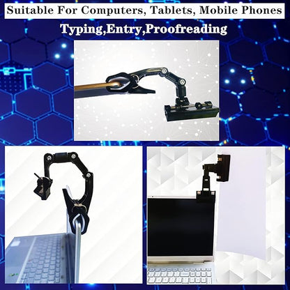 Adjustable Document Holder for Typing, Rotatable Paper Copy Holder Clip - Image 5