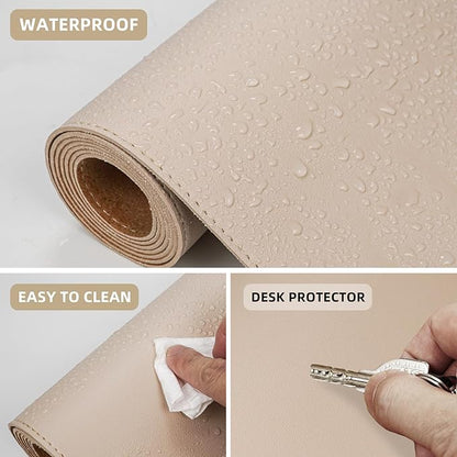 AFIING Leather Desk pad Protector, Large Non-Slip Office Desk Mat - Image 4