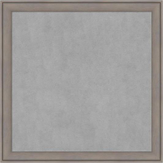 Amanti Art Grey Framed Magnetic Board 27x27 Medium Vision Board by AmantiArt