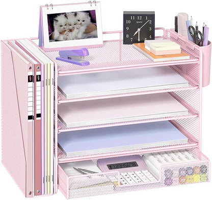 OPNICE Desk Organizer, 5-Tier Paper File Organizer by OPNICE