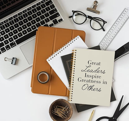 OXW Beige Notebooks for Work, Employee Appreciation Gifts, Leadership Gifts - Image 6