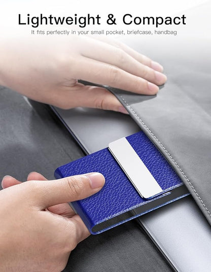 Padike Professional Business Card Holder PU Leather Business Card Case Name - Image 6