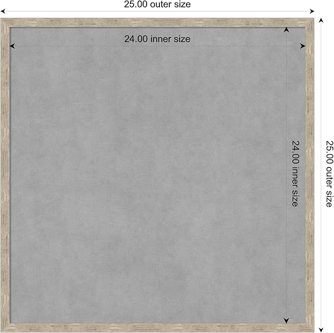 Amanti Art Silver Framed Magnetic Board 25x25 Medium Vision Board - Image 4
