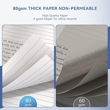 10 Pack of Legal Pad Writing Pads 5" x 8" Notepad 80gsm Recycled Paper Small - Image 3