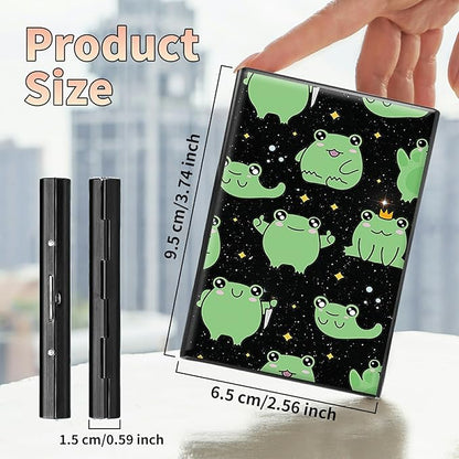 BWEGRHE Slim Credit Card Holder, Princess Frog RFID Blocking Metal Wallet - Image 2