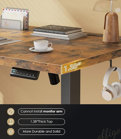 OffiGo 71 Inch Executive Electric Standing Desk, Height Adjustable Desk - Image 4