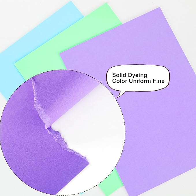 200 Sheets Colored Cardstock 8.5 "x 11", 65LB 180GSM Craft Bulk Construction - Image 4