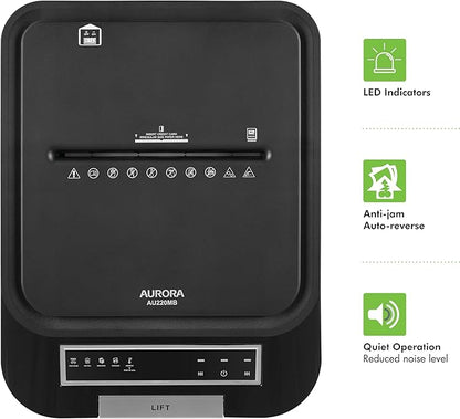Aurora Commercial Grade 220-Sheet Auto Feed High Security Micro-Cut Paper - Image 6