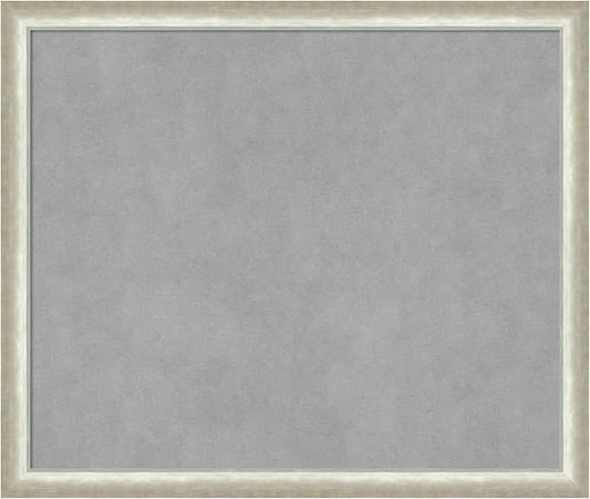 Amanti Art Silver Framed Magnetic Board 22x26 Medium Vision Board by AmantiArt
