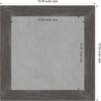 Amanti Art Grey Framed Magnetic Board 15x15 X-Small Vision Board - Image 4