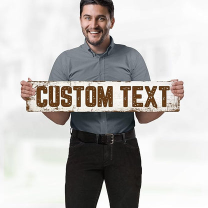 Custom Sign, Custom Street Sign, 11 Font Colors, 13 Font Styles, 4 Hole Options - Image 2