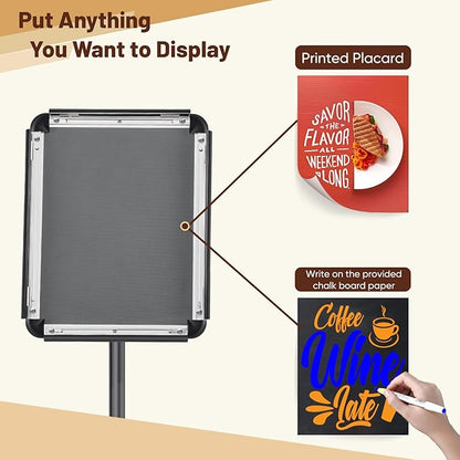 Newzueby Pedestal Floor Stand Sign Holder - Image 2