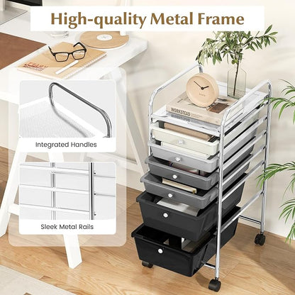 RELAX4LIFE 6-Drawer Rolling Storage Cart - Image 6